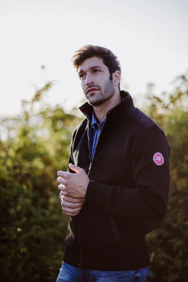 GREGOR WP WOOL FULLZIP BLACK