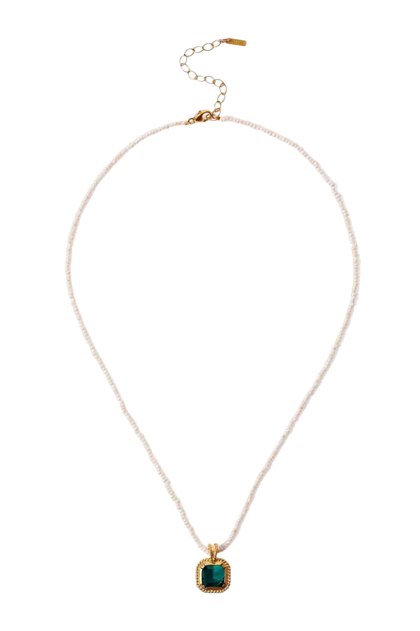 EMERALD CATANIA PENDANT PEARL NECKLACE
sassanova