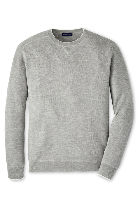 VOYAGER CASHMERE/SILK SADDLE SHLDR CREW