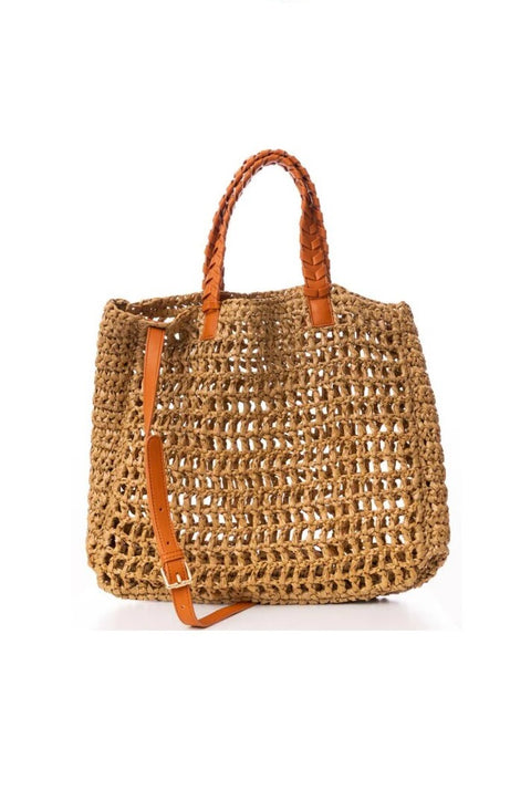 CHARLOTTE STRAW TOTE