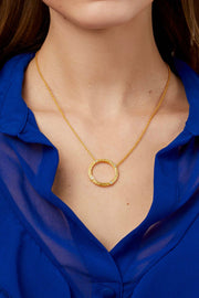 ASTOR DELICATE NECKLACE- GLD/CZ