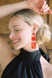 XMAS RED HARBOR EARRINGS