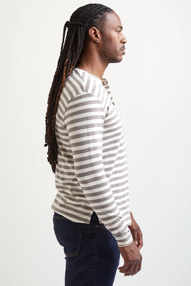 MARINA LS STRIPE HENLEY