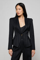 KAISLEY FUR COLLAR BLAZER-sassanova