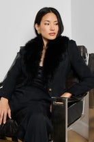 KAISLEY FUR COLLAR BLAZER-sassanova