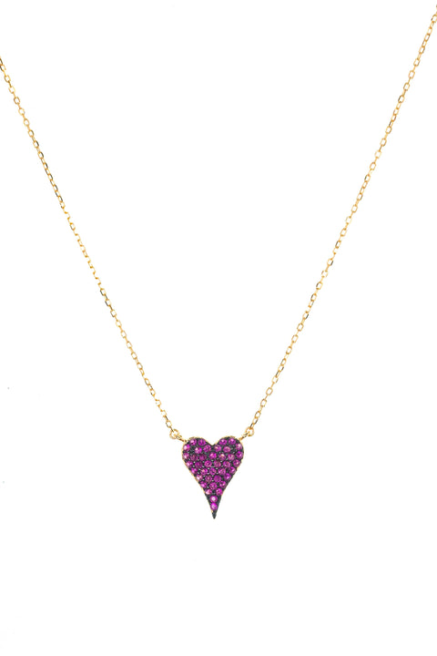 PAVE HEART NECKLACE (1047N)
