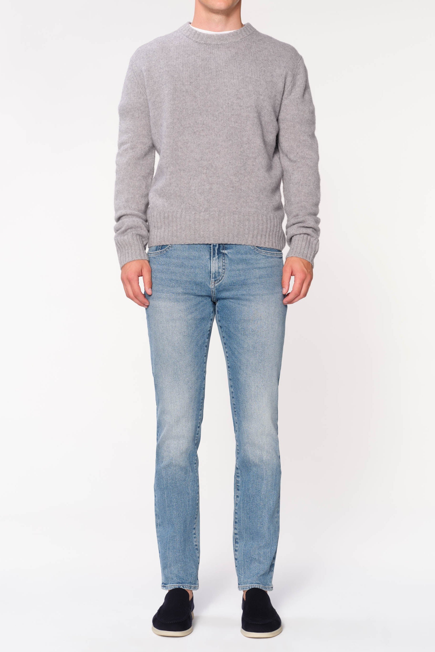 NICK SLIM DENIM AGED MID - Jeans - Novaman