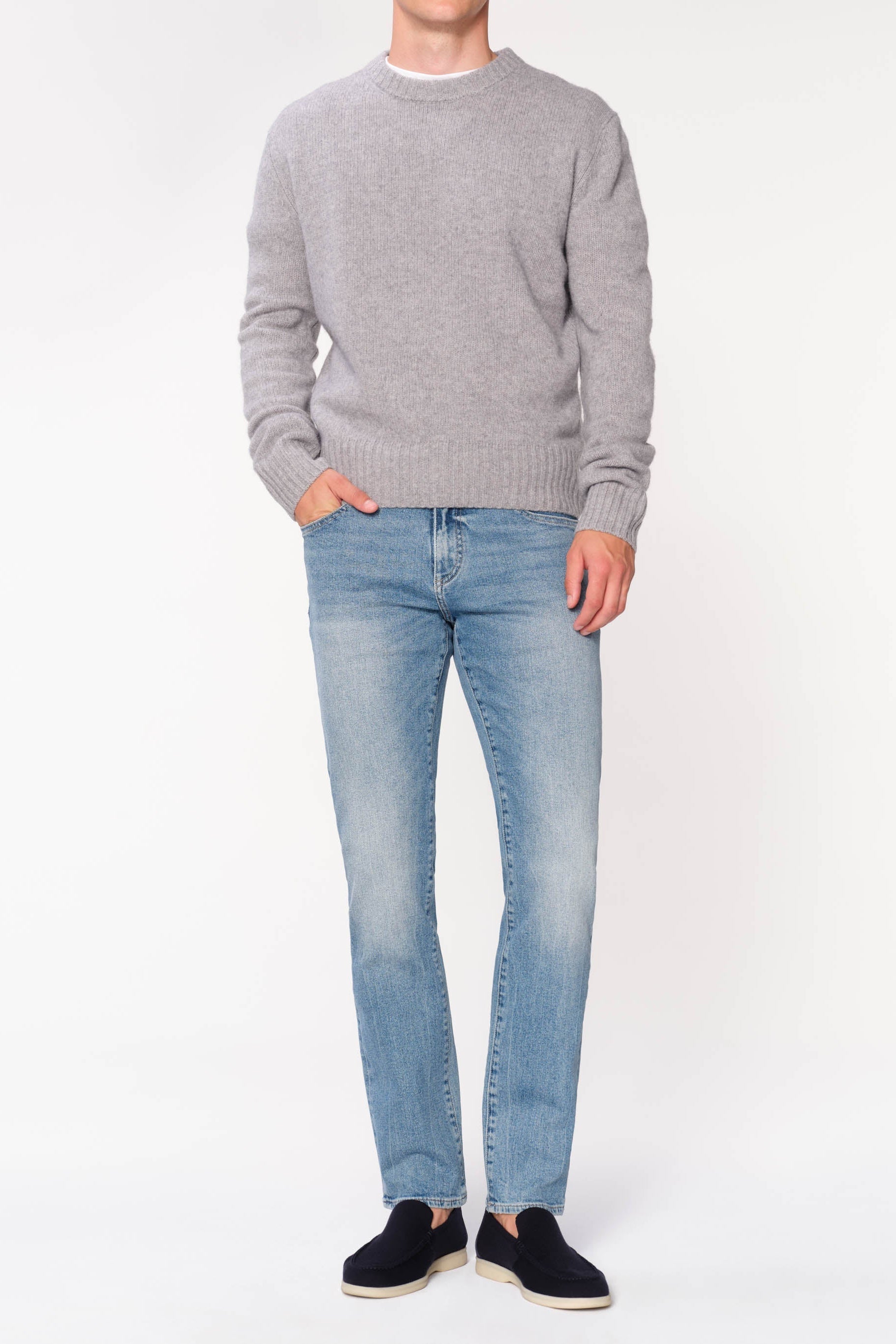 NICK SLIM DENIM AGED MID - Jeans - Novaman