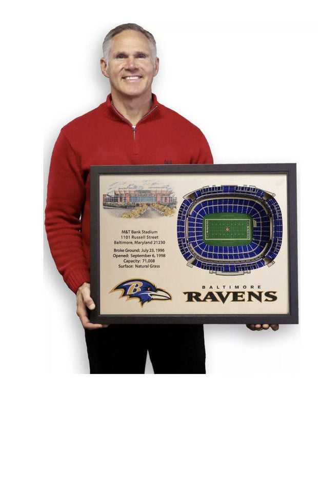 NFL STADIUM VIEW 3D RAVENS WALL ART