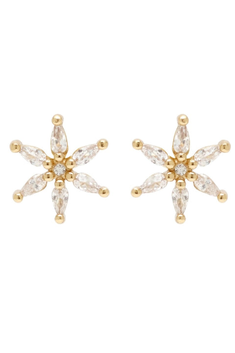 DOTTIE STUDS- GLD/CLEAR