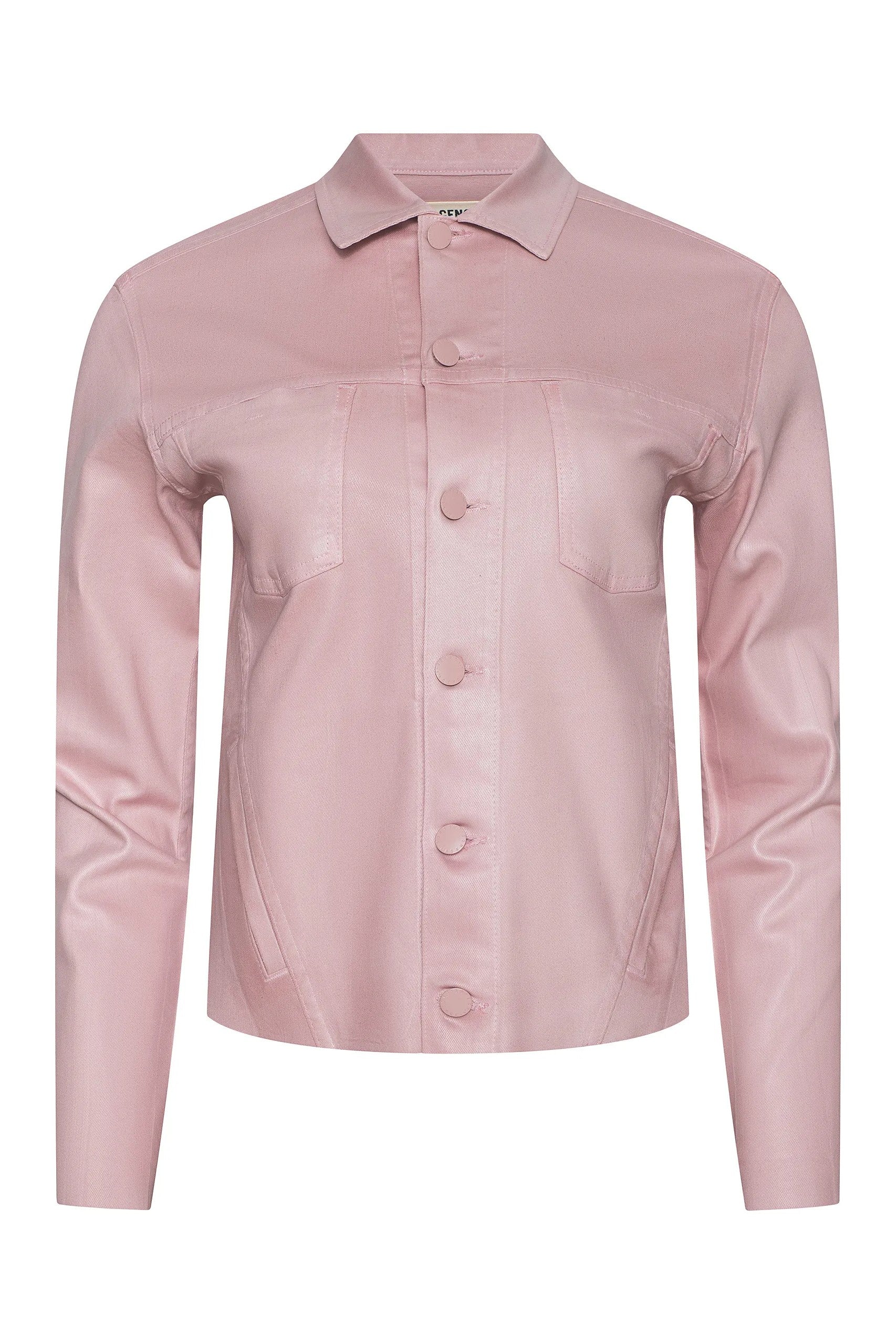 JANELLE SLIM COATED JACKET (1431PDDCM) - Jackets - Sassanova