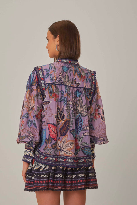 WILD NIGHT LS BLOUSE