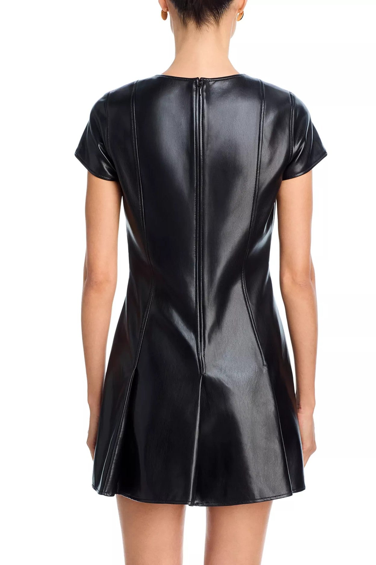 VEGAN LEATHER NOVA DRESS-Sassanova