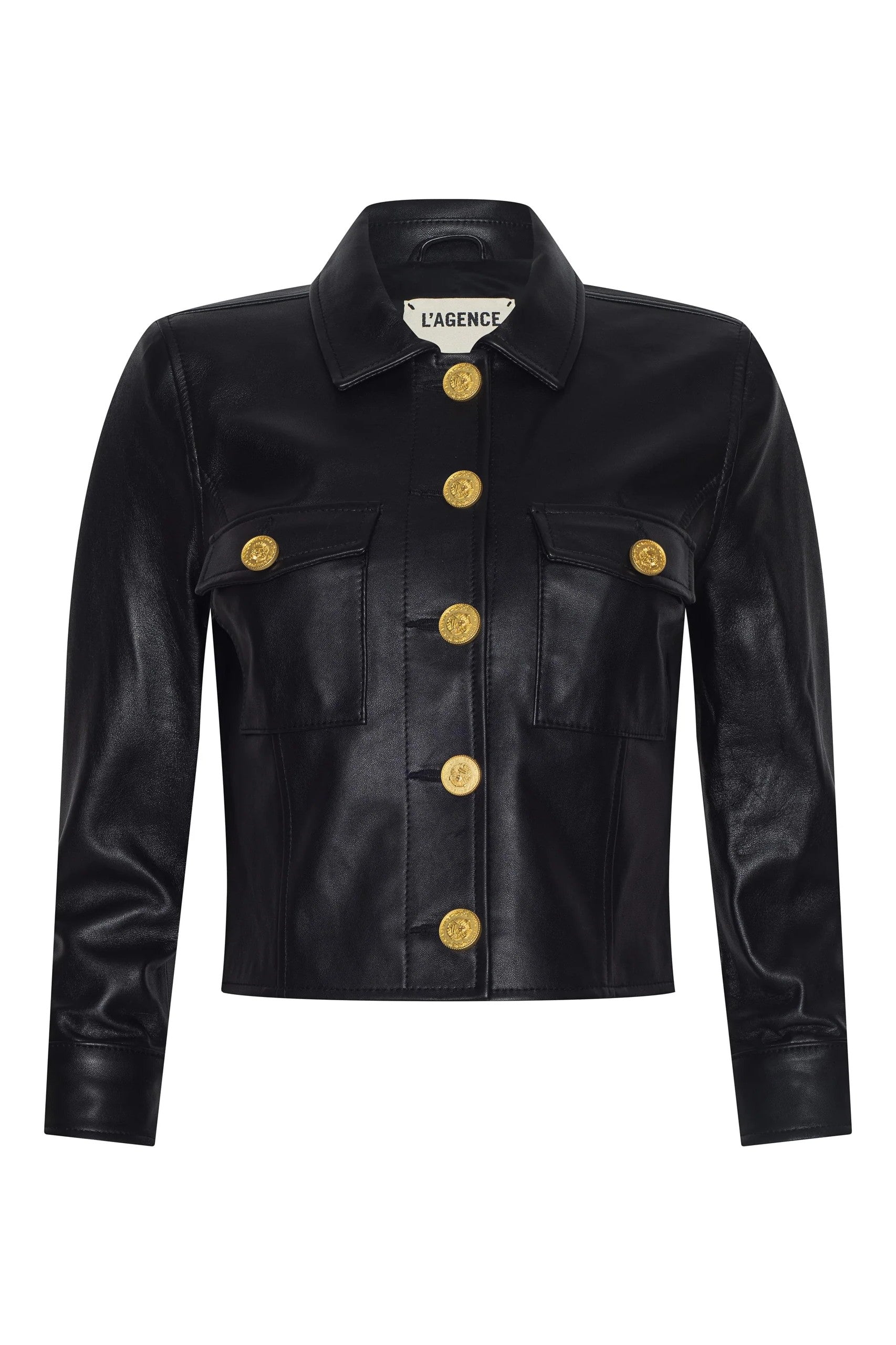 KUMI CROPPED LEATHER JACKET-sassanova