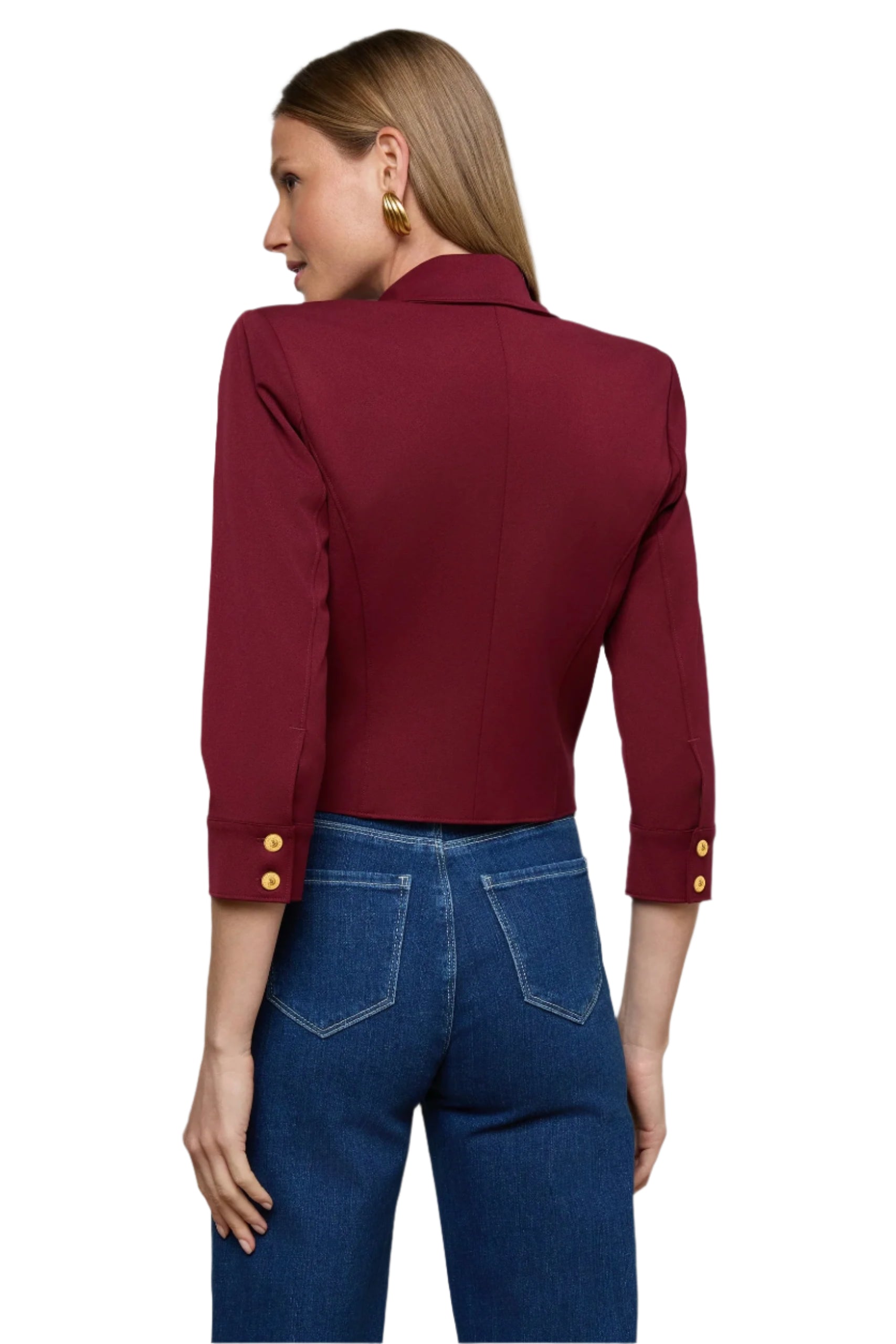 KUMI CROPPED FITTED JACKET (1769NGX) – Sassanova / Nova Man