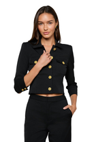 KUMI CROPPED FITTED JACKET - Jackets - Sassanova