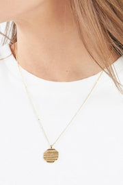 SUNSET COIN NECKLACE- GOLD