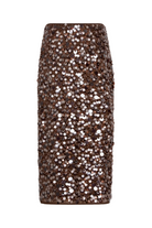 ROXANNE PAILLETTE MIDI SKIRT Sassanova