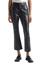 VEGAN LEATHER CROPPED SUZETTE PANT sassanova