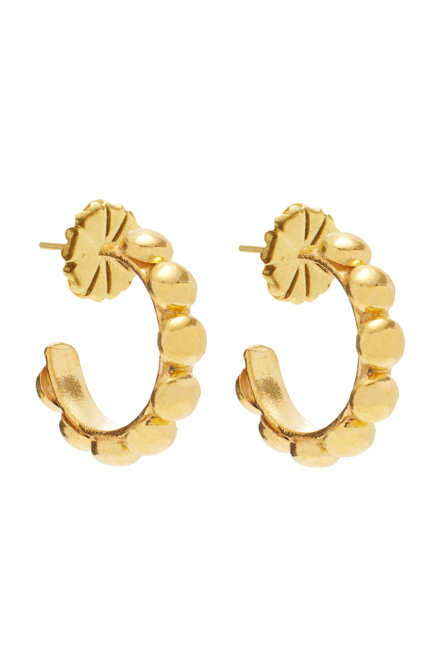 MINI CREOLE EARRINGS- GOLD