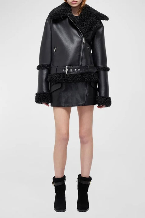 CHARLESTON SHERPA MOTO JACKET