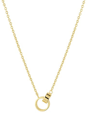 ROSE INTERLOCKING NECKLACE- GOLD