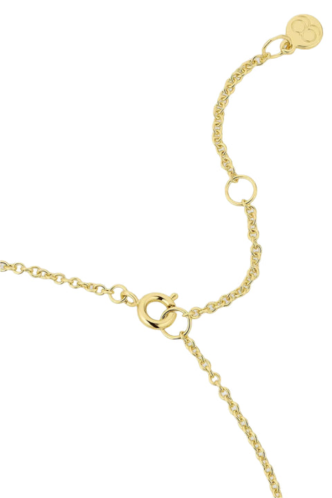 ROSE INTERLOCKING NECKLACE- GOLD