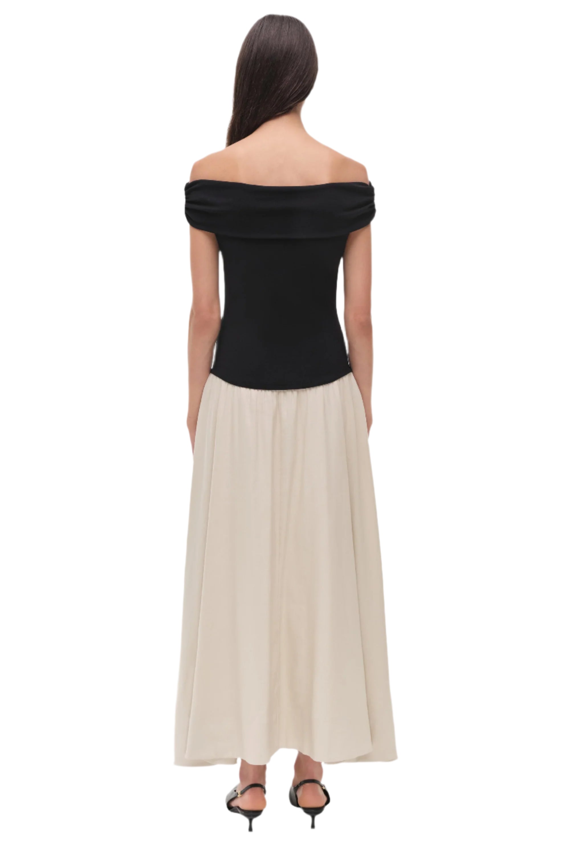 ADALINE OFF SHLDR MIDI DRESS
sassanova
