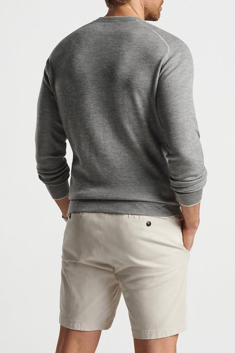 VOYAGER CASHMERE/SILK SADDLE SHLDR CREW