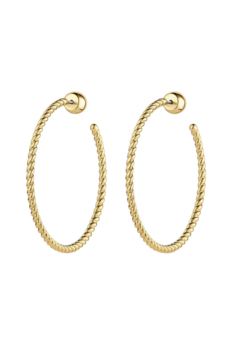 CREW HOOPS LG- GOLD
sassanova