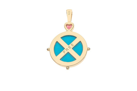 FREE TURQUOISE BUTTERFLY NECKLACE- SATELLITE CHAIN