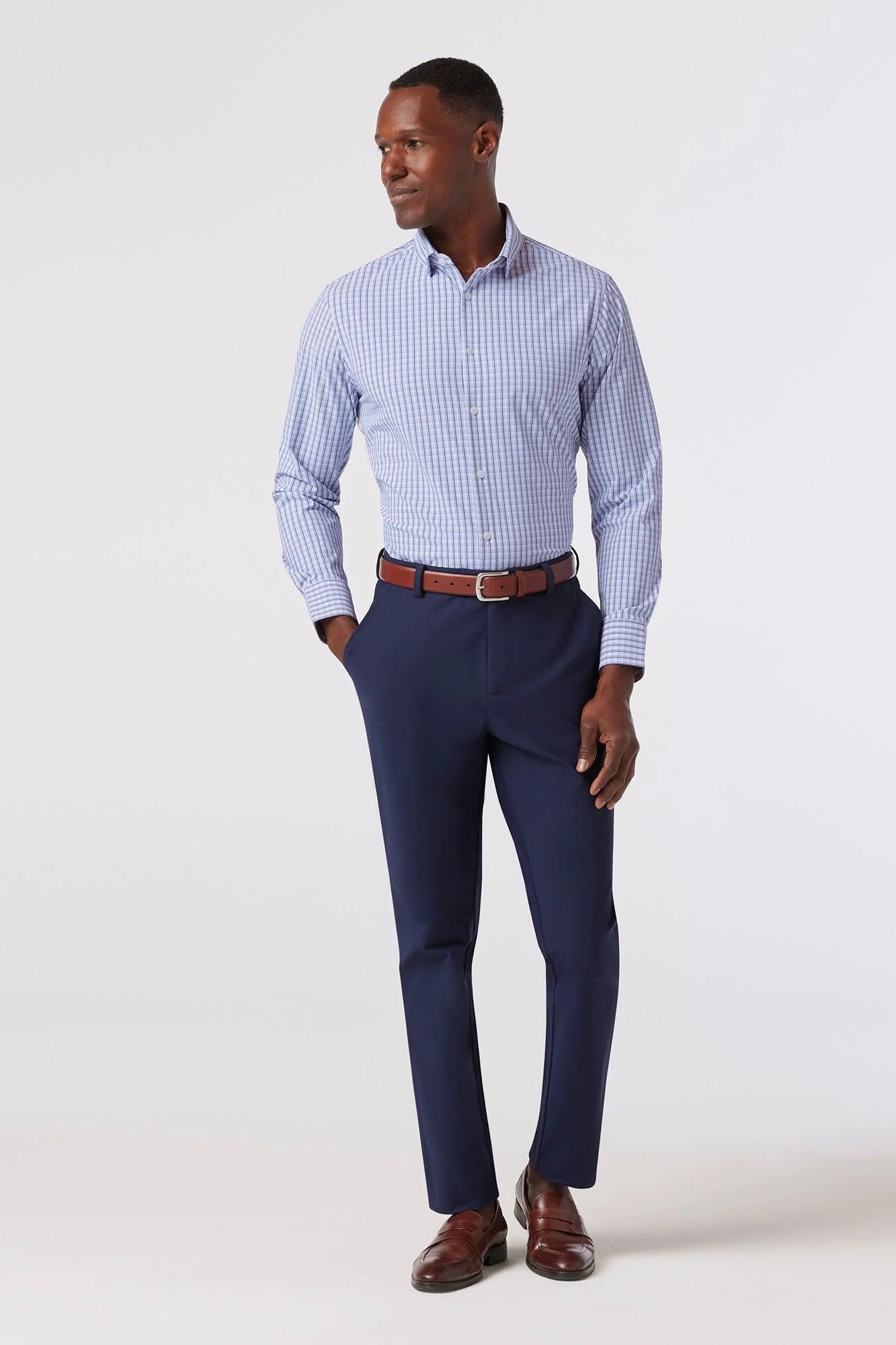LEEWARD LONG SLEEVE DRESS SHIRT - Long Sleeved Shirts - Novaman