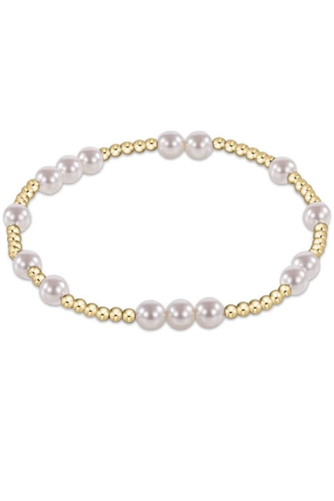 HOPE UNWRITTEN 6MM BRACELET- PEARL