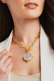 MERIDIAN STATEMENT NECKLACE- PEARL