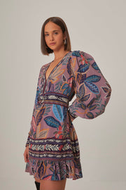 WILD NIGHT LS MINI DRESS