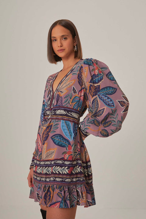 WILD NIGHT LS MINI DRESS