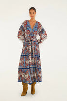 PAISLEY SCARF LS MAXI DRESS - Dresses - Sassanova