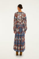 PAISLEY SCARF LS MAXI DRESS - Dresses - Sassanova