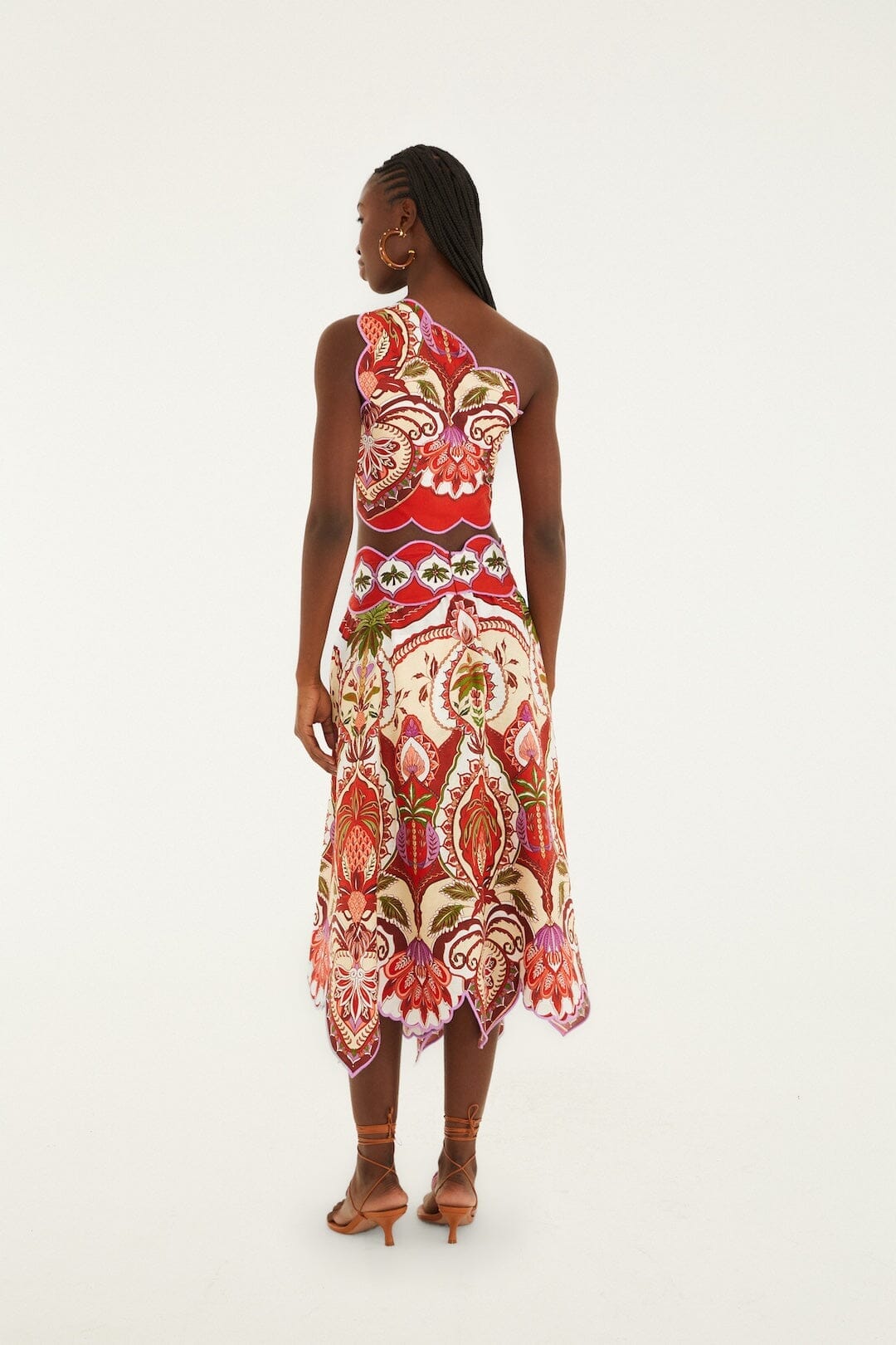 ODARA SCALLOPS MIDI SKIRT - Skirts - Sassanova