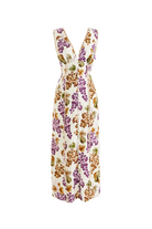 GRAPE GARDEN SLVLS MIDI DRESS - Dresses - Sassanova