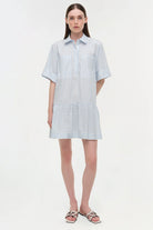 CRIS SHORT SLEEVE SHIRT DRESS - Dresses - Sassanova