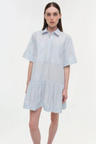 CRIS SHORT SLEEVE SHIRT DRESS - Dresses - Sassanova