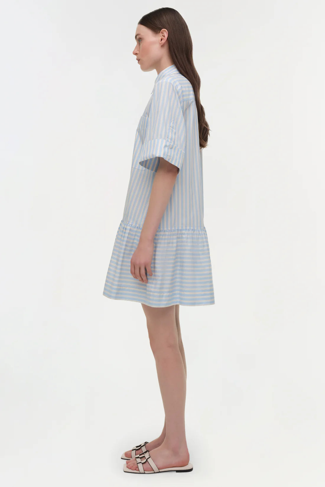 CRIS SHORT SLEEVE SHIRT DRESS - Dresses - Sassanova