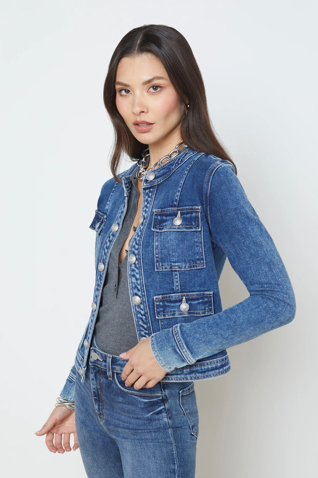 YARI COLLARLESS JACKET