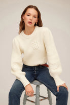 BRYLEE FLORAL SWEATER - Sweaters -Sassanova