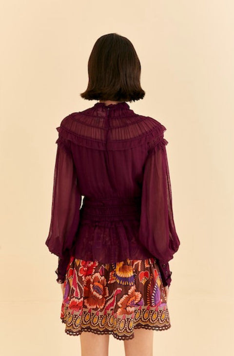 RUFFLED BLOUSE