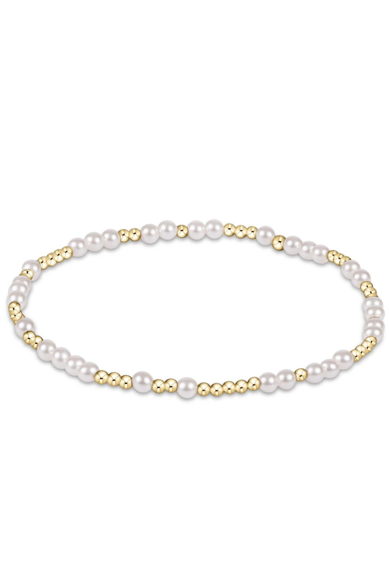 HOPE UNWRITTEN 3MM BRACELET- PEARL