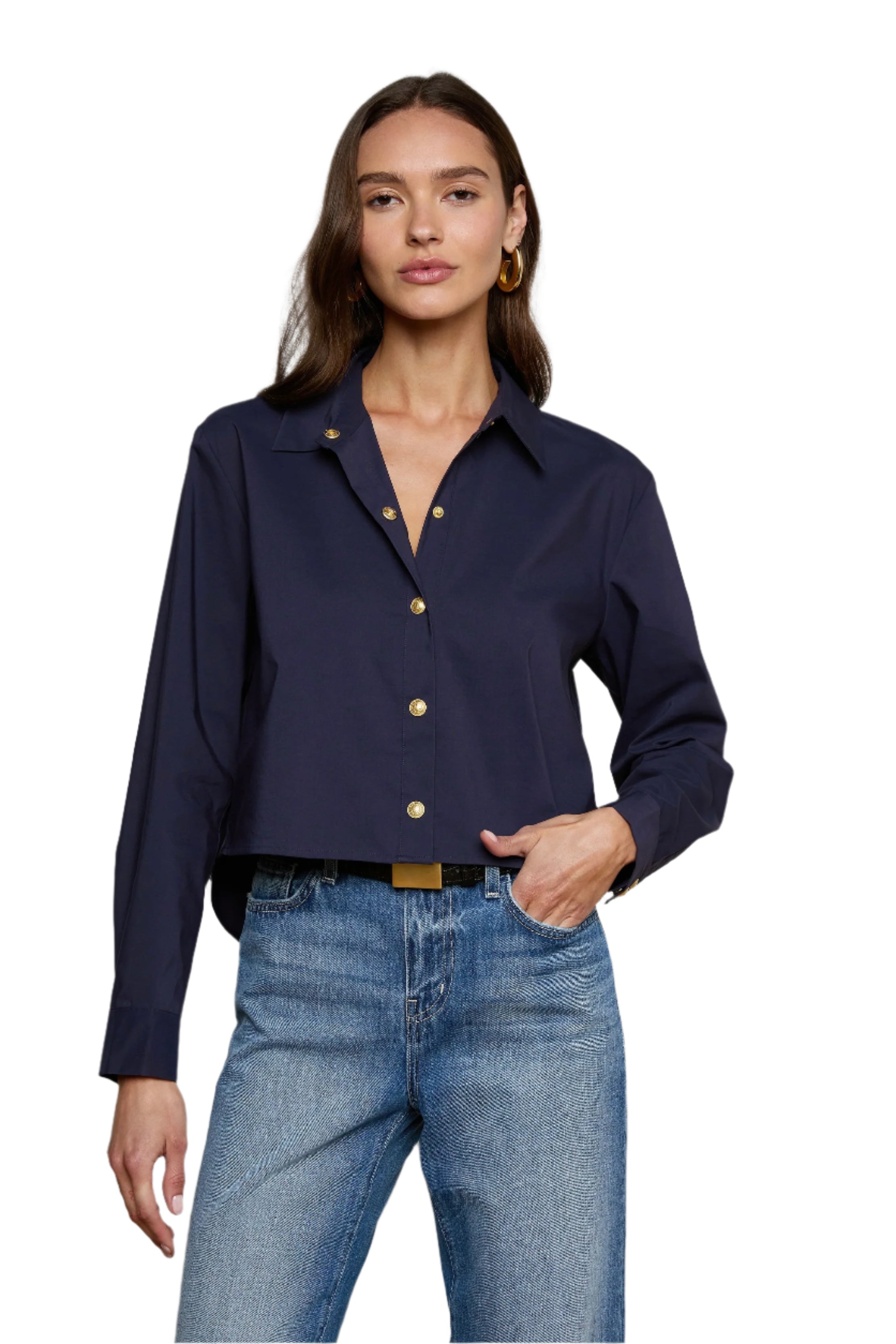 COSETTE CROP HI LOW SHIRT
sassanova