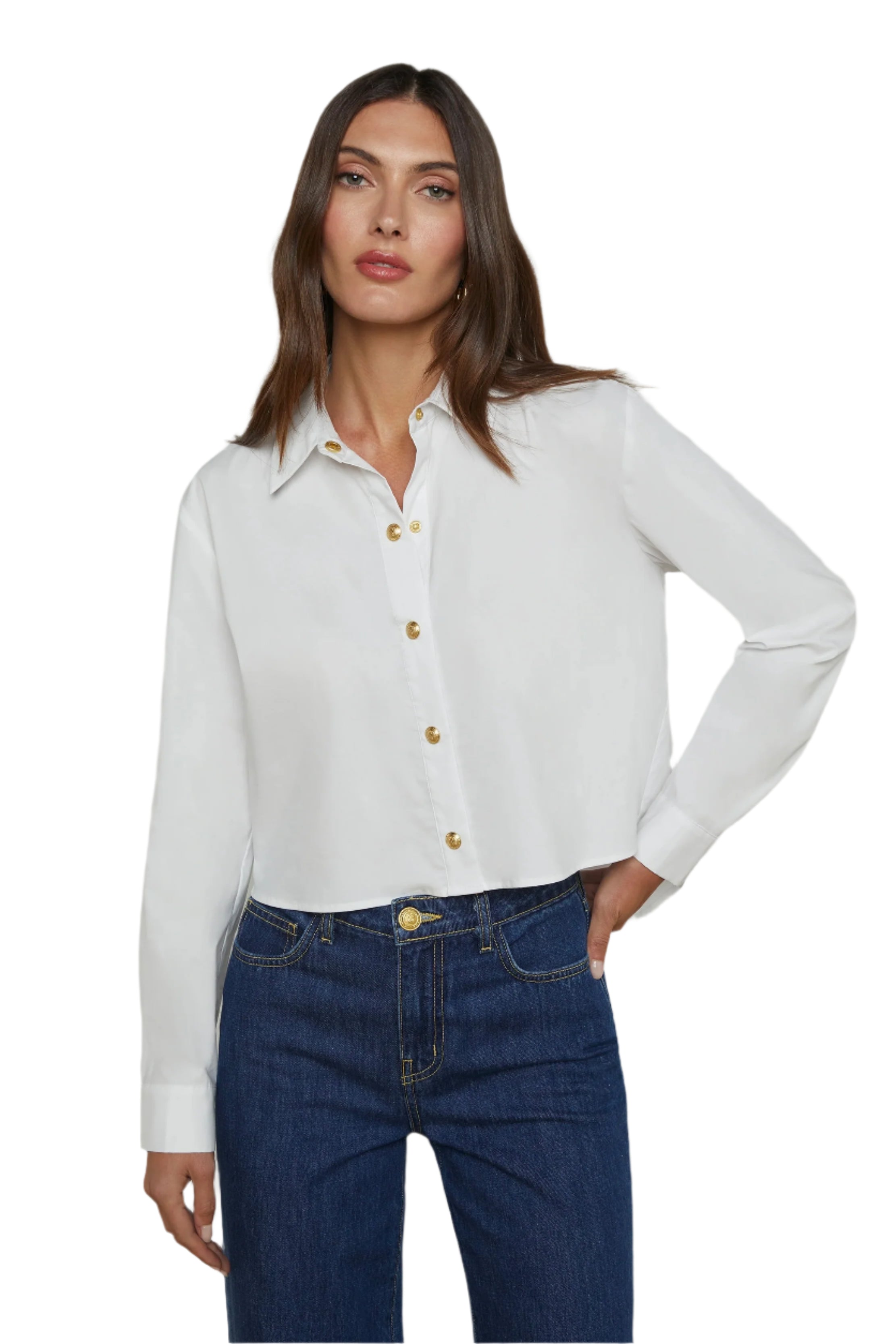 COSETTE CROP HI LOW SHIRT
sassanova