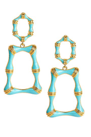 JORDAN ENAMEL BAMBOO EARRINGS